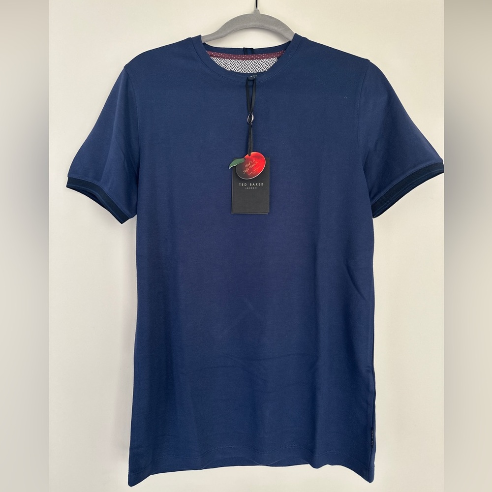 Ted Baker London Men’s T-Shirt, Navy Blue. Size 2.